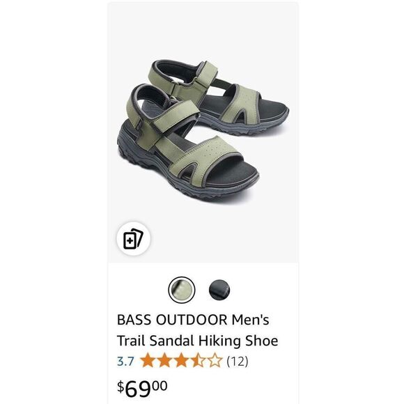 BASS OUTDOOR Men\'s Trail Sandal Hiking Shoe